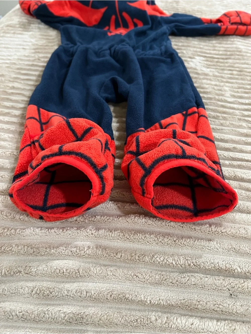 Cuddle Club Marvel Spider-Man Fleece Onesie/Costume | Blue/Red Size 3T Unisex